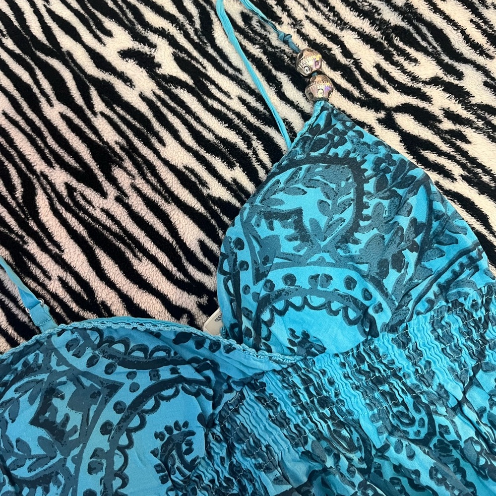 Derek Heart Blue Beach Dress